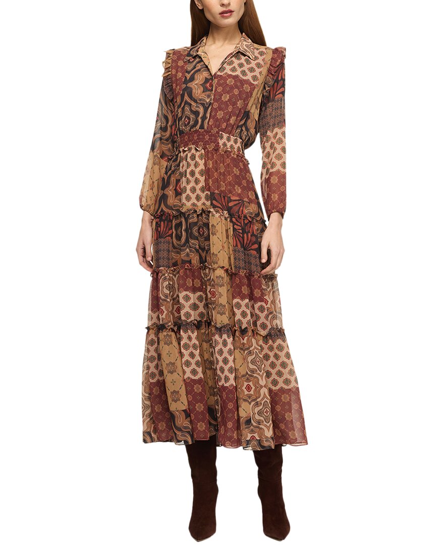 Misa Los Angeles Ahreana Dress In Brown