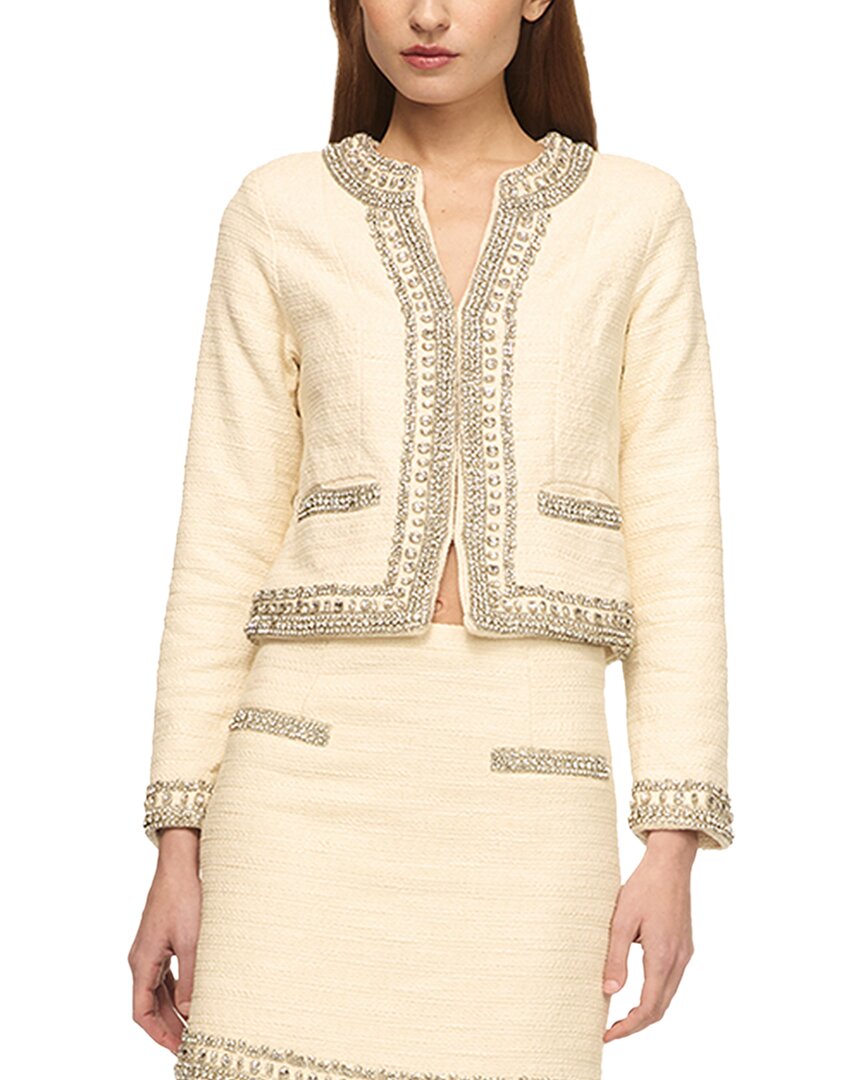 Misa Los Angeles Curtis Jacket In Neutral