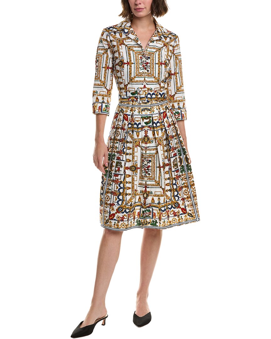 Samantha Sung Audrey #1 Shirtdress In Multi