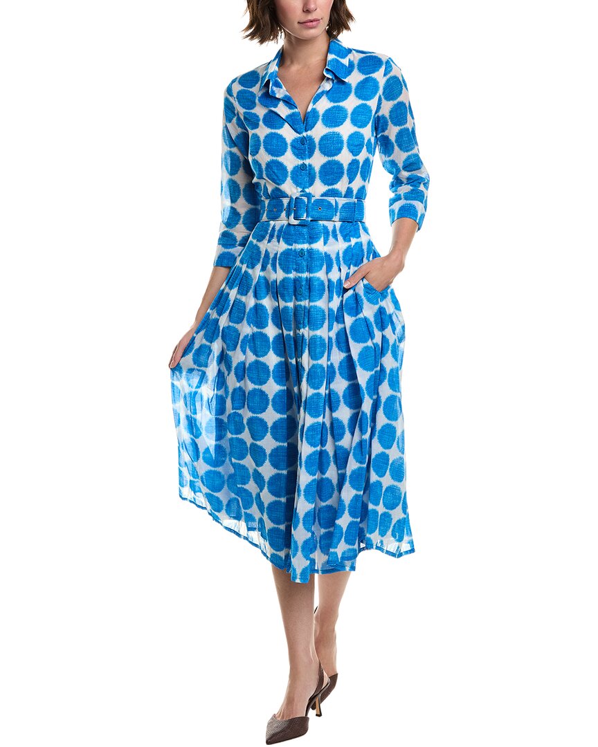 Samantha Sung Audrey 4 Shirtdress In Blue