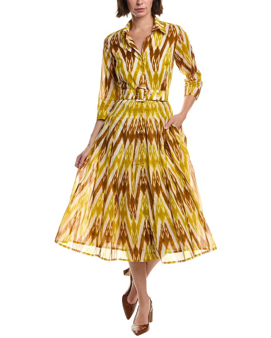 Samantha Sung Audrey 4 Shirtdress In Yellow