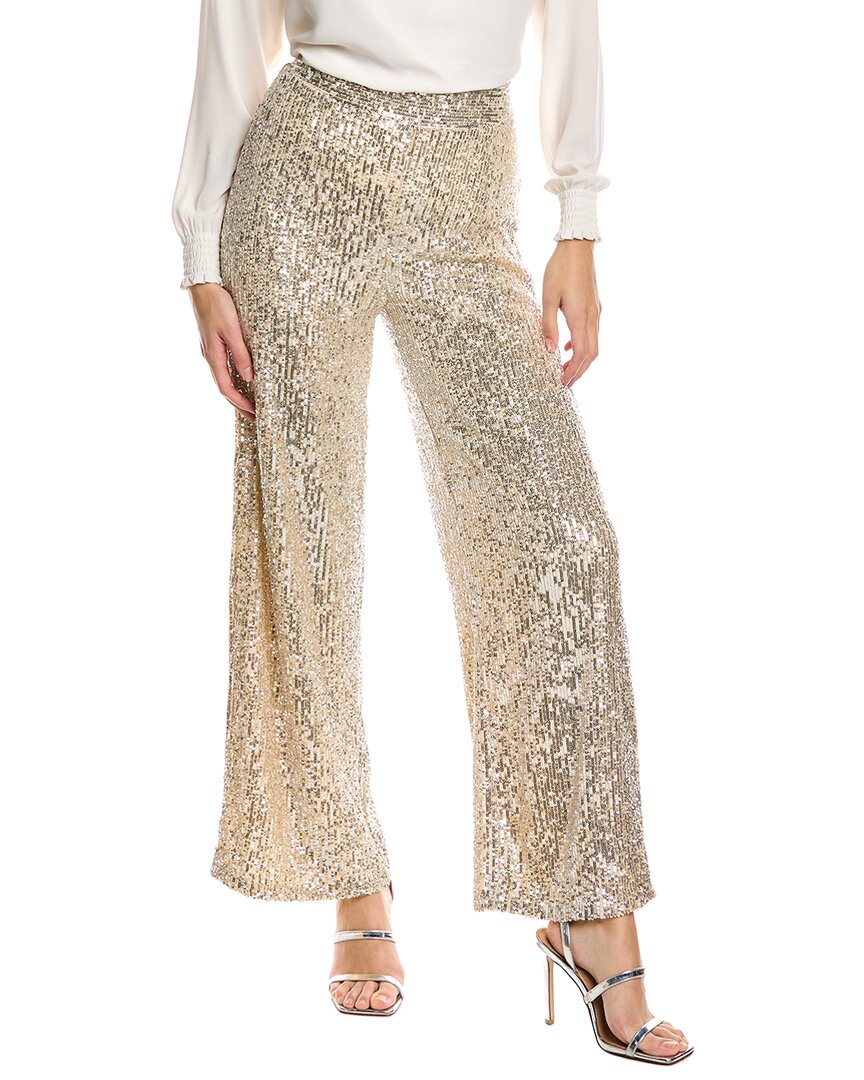 Alexia Admor Illy Wide Leg Pant In Metallic