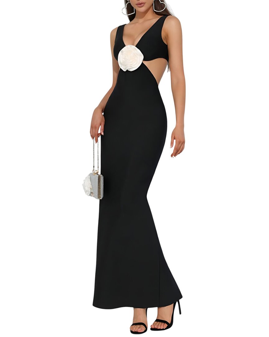 Mira Richi Maxi Dress In Black