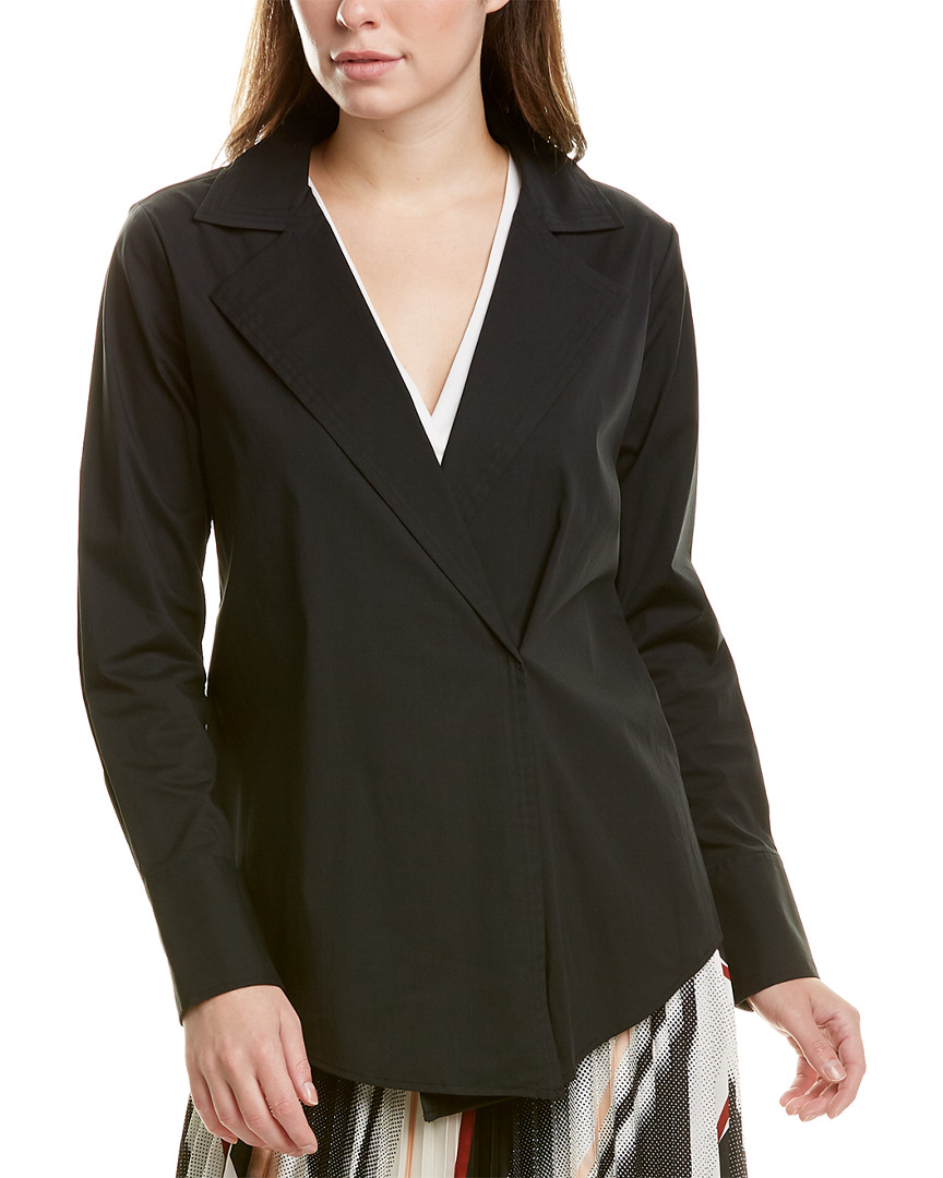 Image of Donna Karan Wrap Top