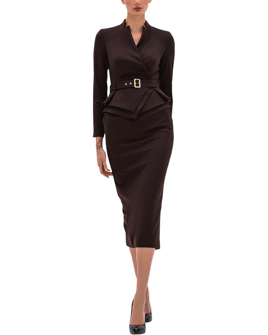 Bgl 2pc Wool-blend Jacket & Skirt Set In Multi
