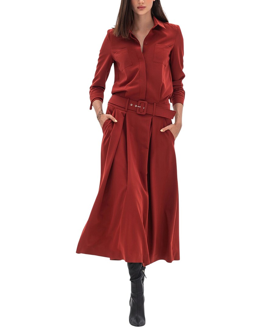 Bgl Midi Dress In Red
