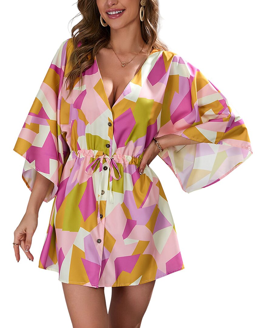 Vera Dolini Mini Dress In Pink