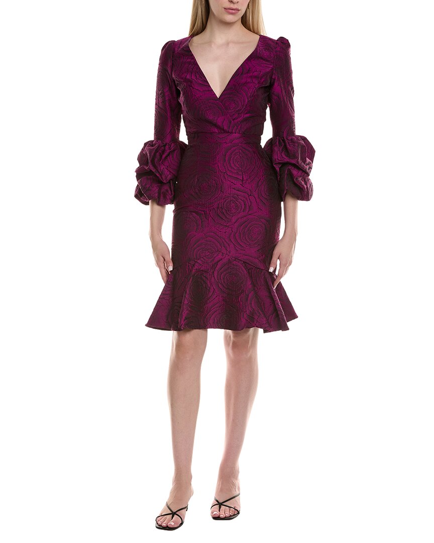 Issue New York Midi Dress In Purple