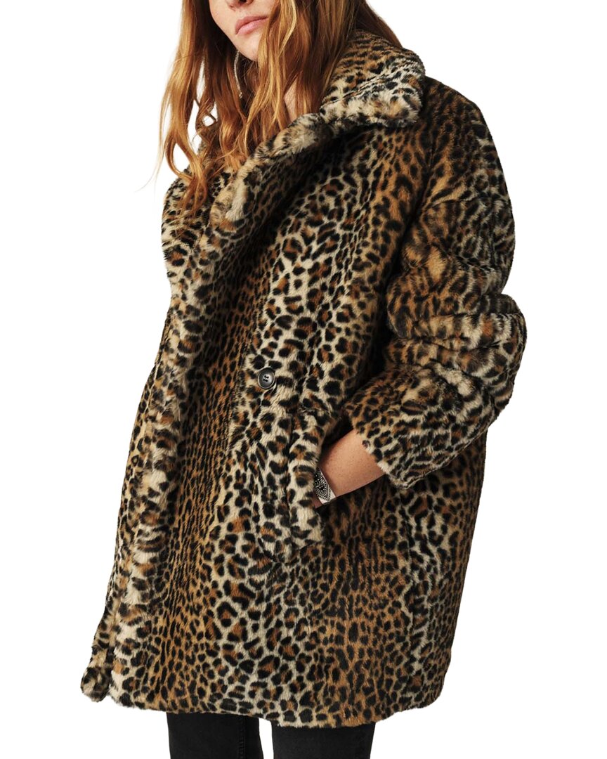 Ba&sh Jade Coat In Animal Print