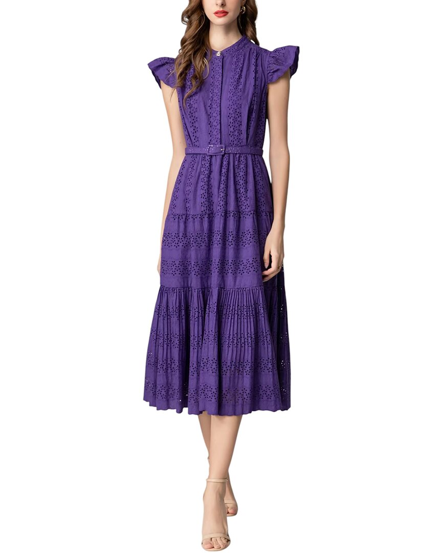 Brc By Burryco Midi Dress In Purple