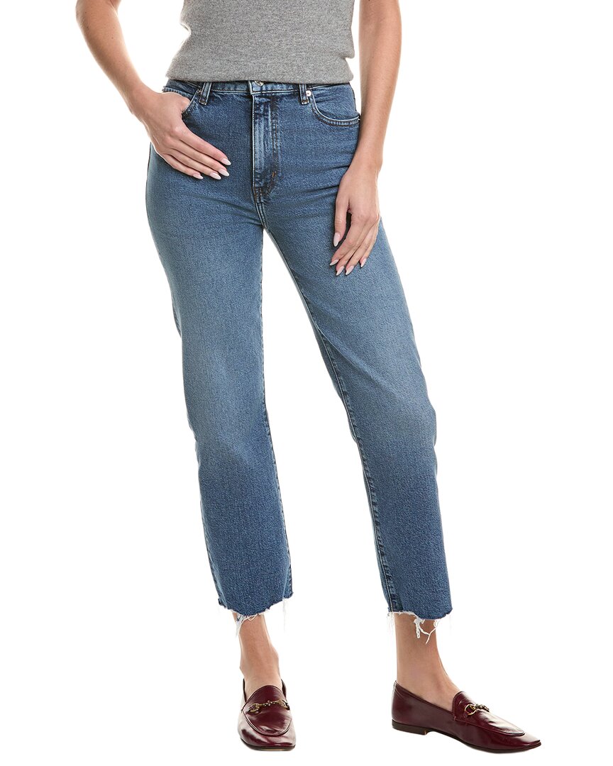 Frame Denim The Ruler Stash Crop Jean In Blue