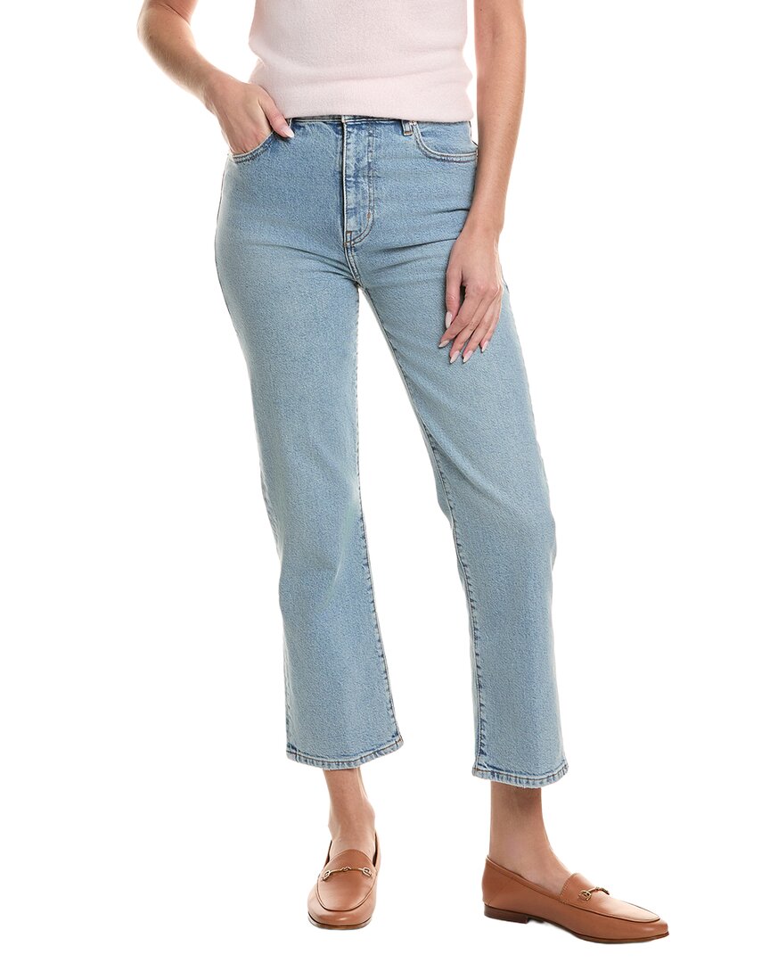 Frame Denim The Ruler Dolly Crop Jean In Blue