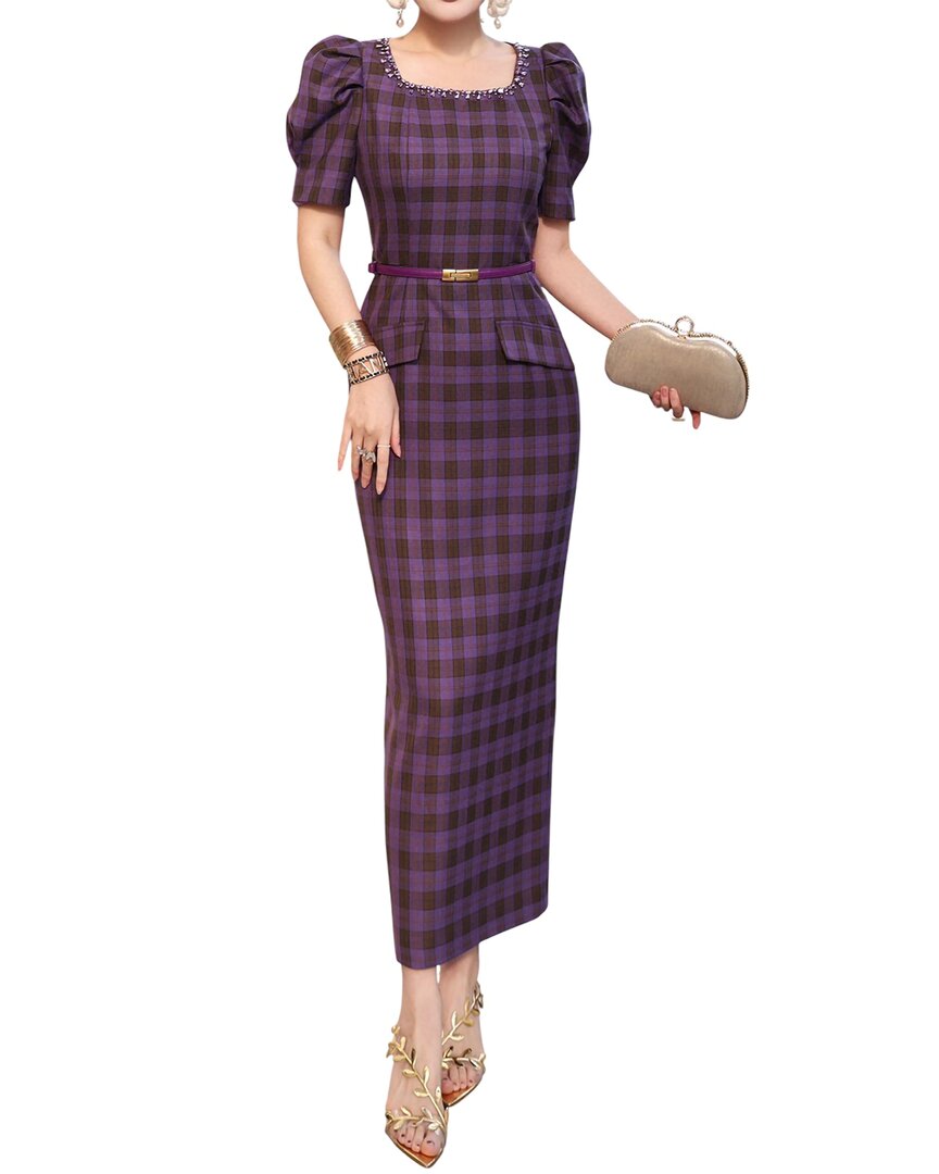 Burryco Midi Dress In Purple