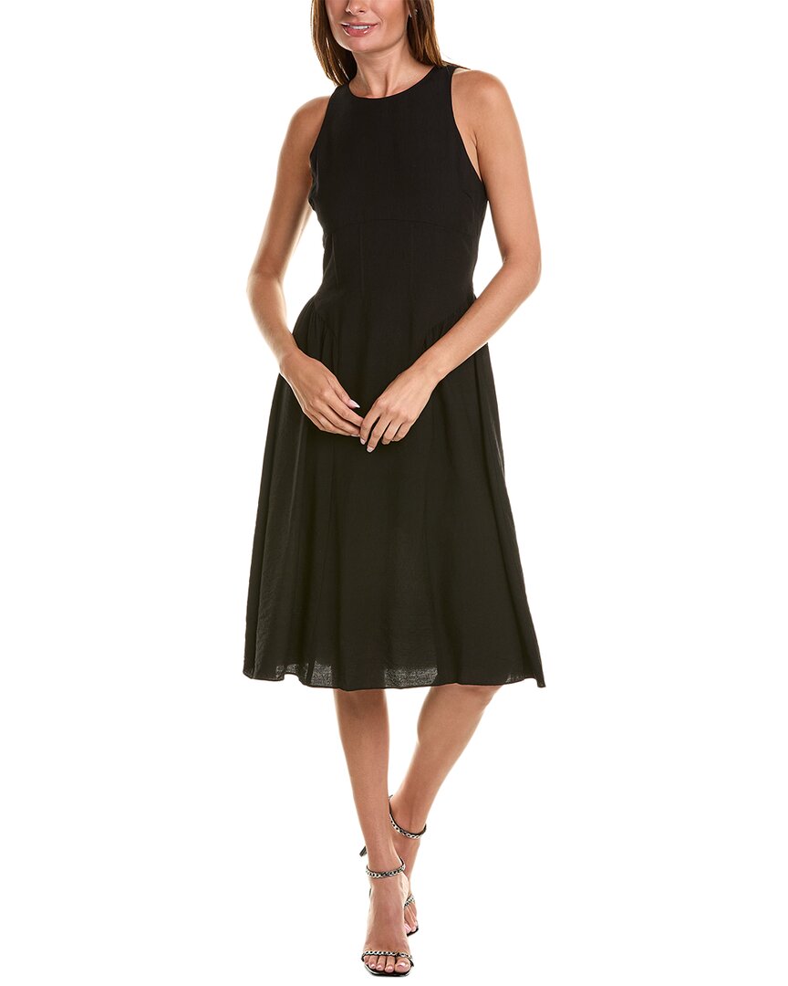 Bcbg New York Sleeveless Midi Dress In Black