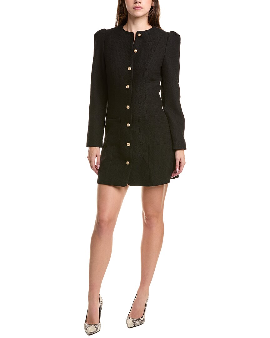 Jl Luxe Wool-blend Mini Dress In Black