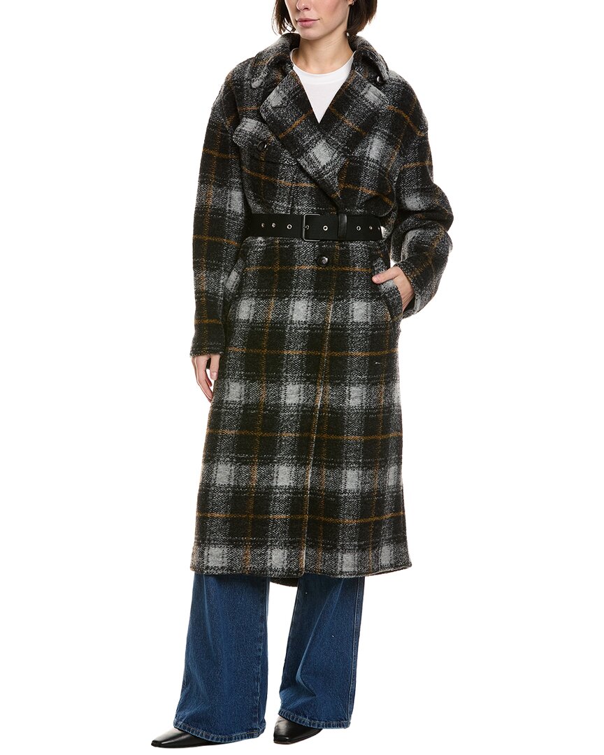 Isabel Marant Étoile Isabel Marant Etoile Laurie Wool-blend Coat In Gray