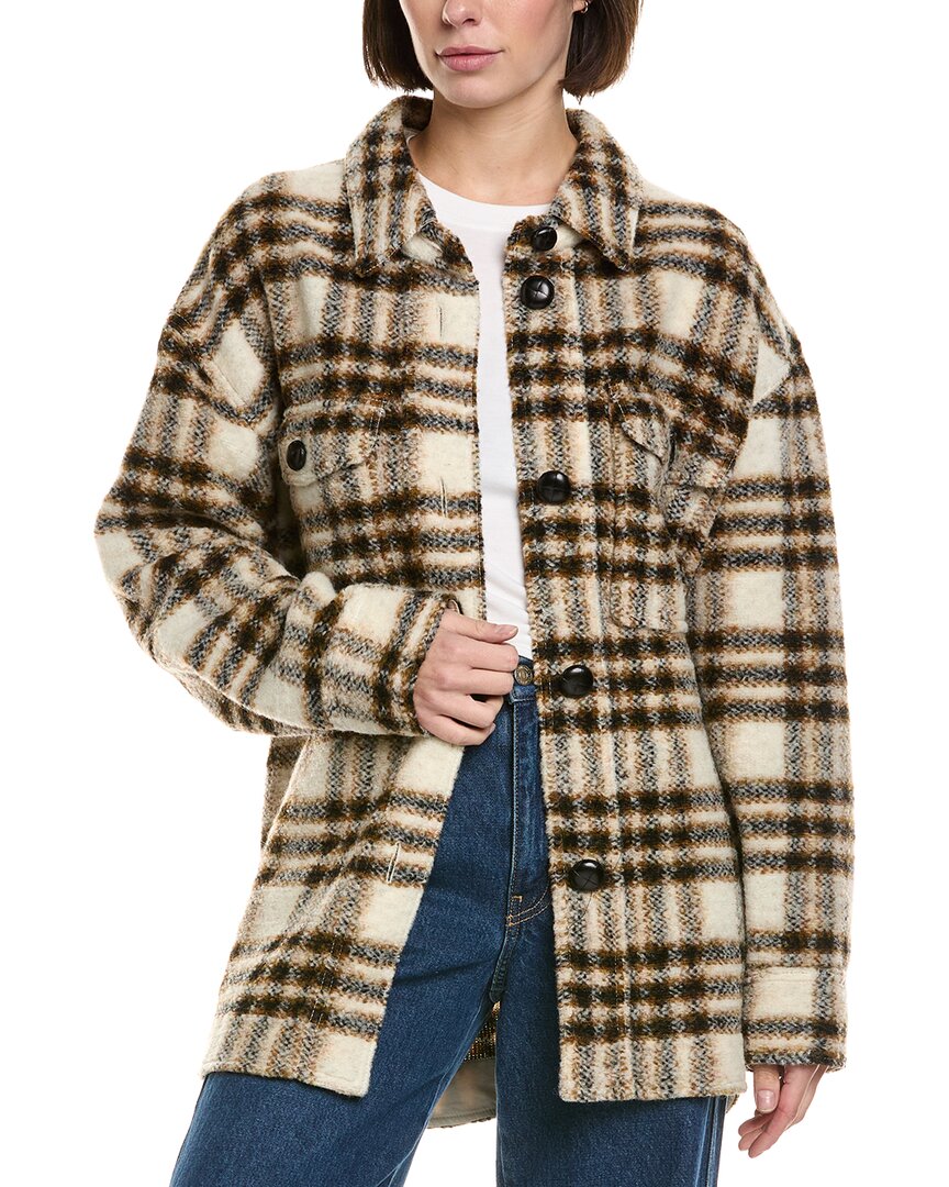 Isabel Marant Étoile Isabel Marant Etoile Harveli Wool-blend Jacket In Brown