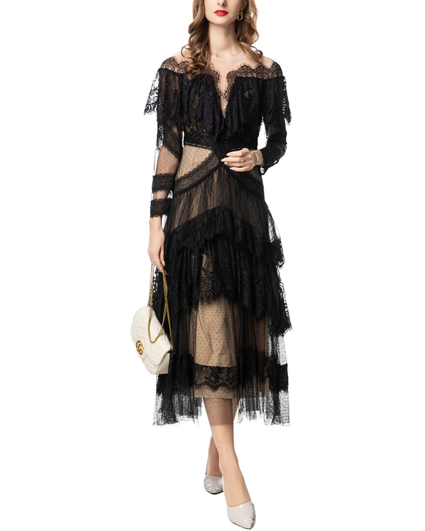 Burryco Midi Dress In Black