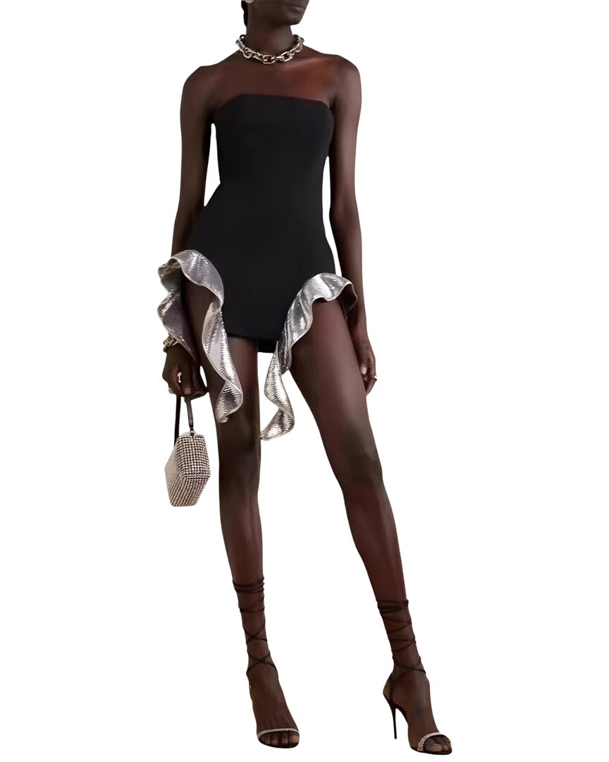Camila Blanco Mini Dress In Black