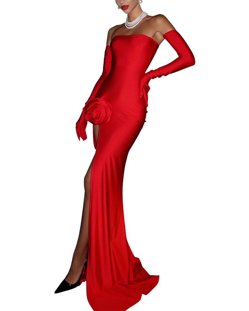 Alma King Maxi Dress In Red