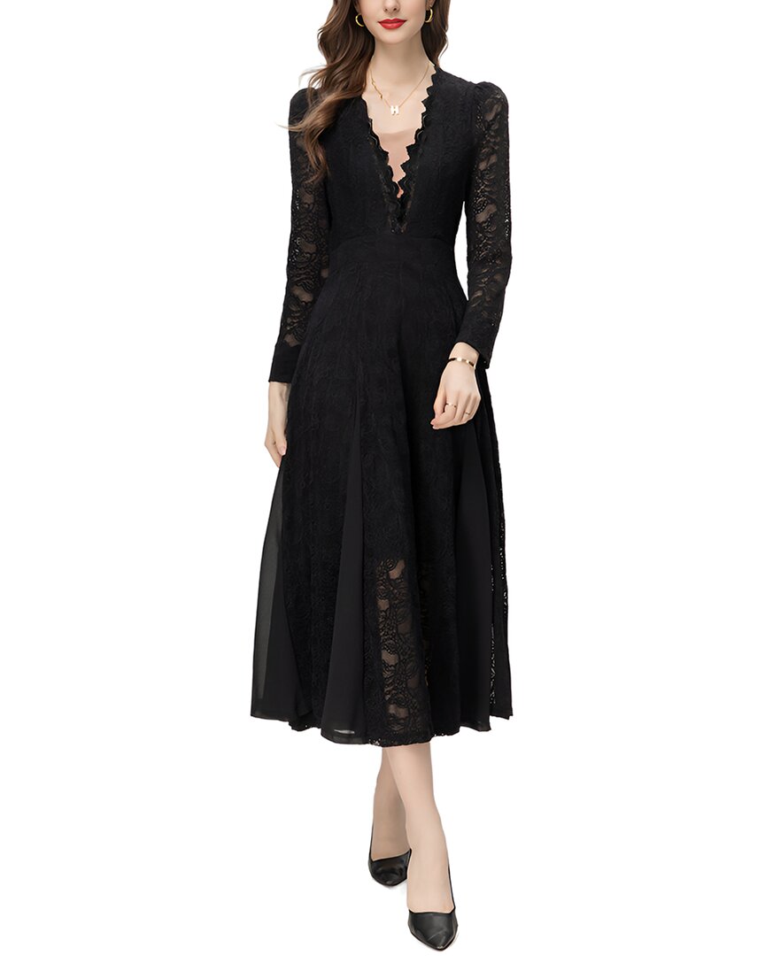 Lionello Salvi Midi Dress In Black