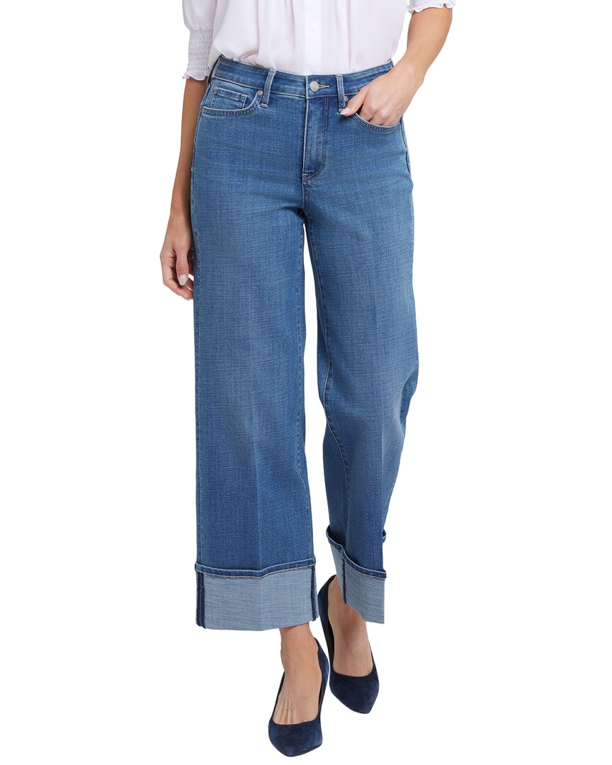 Nydj Petite Teresa Stillwater Lake Wide Leg Jean In Blue