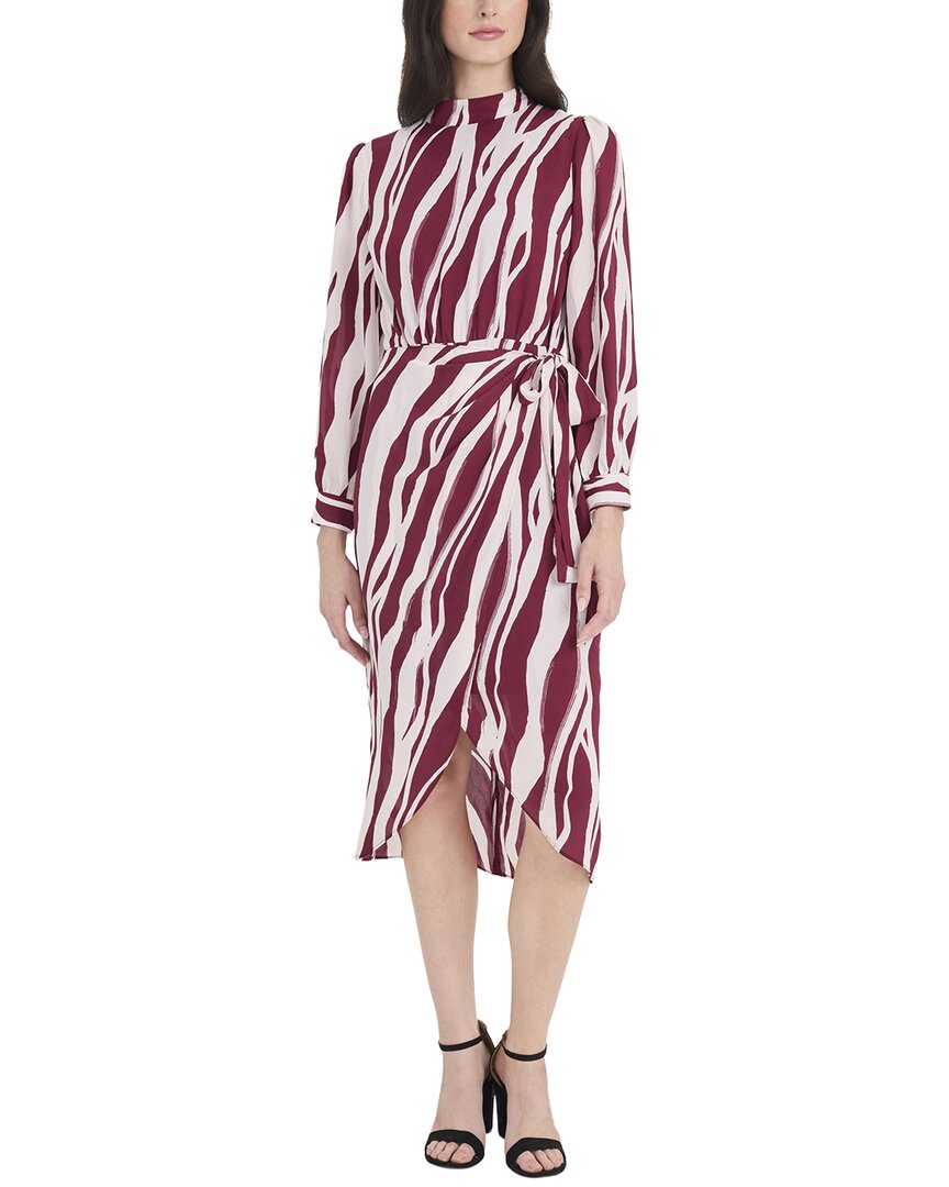 green emerald velvet dress Maggy London Floral Velvet Midi Dress in Raisin/Wine/Olive at Nordstrom Rack, Size 4 main image 0