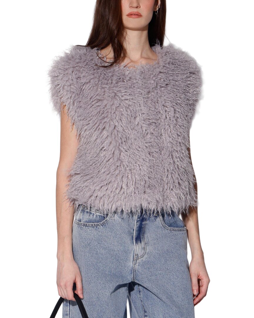 Walter Baker Bellamy Vest In Purple