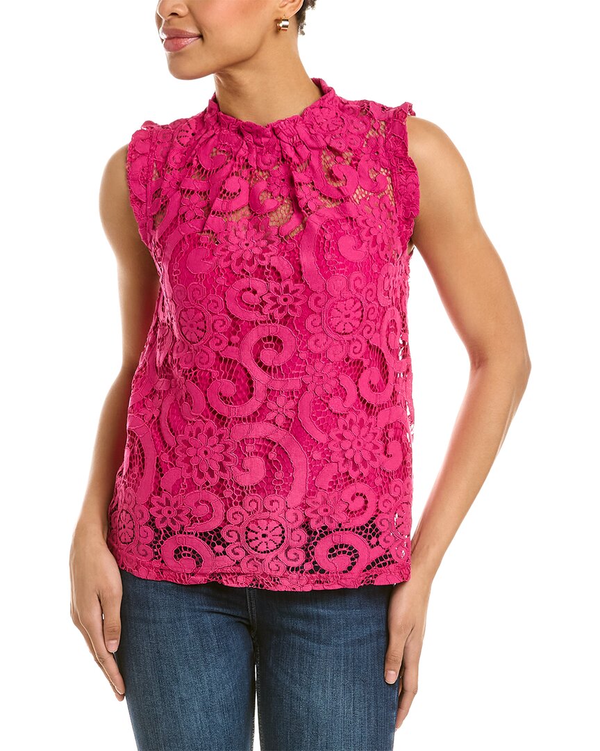 Nanette Lepore Lace Top In Pink
