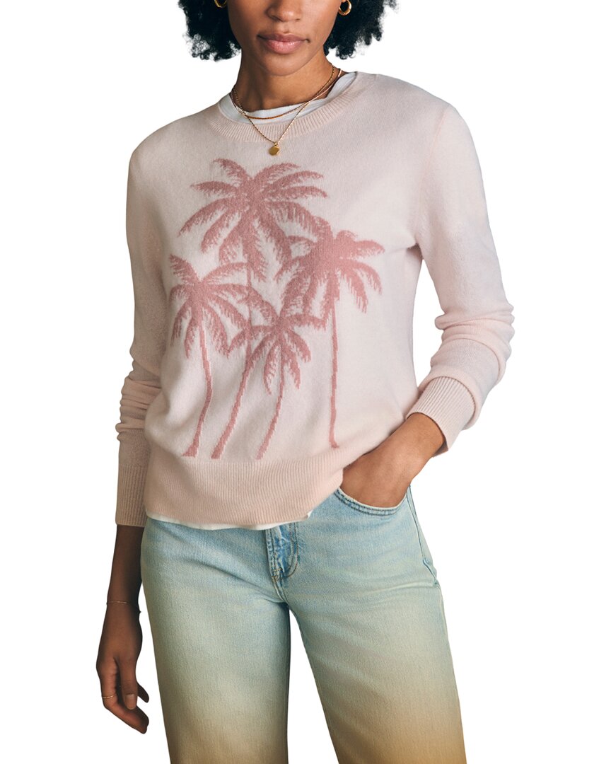 Faherty Palm Coast Cashmere Crewneck Sweater In Pink