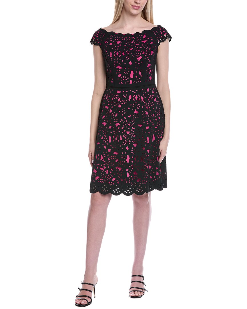 Shani Nue By  A-line Dress In Blk/pink