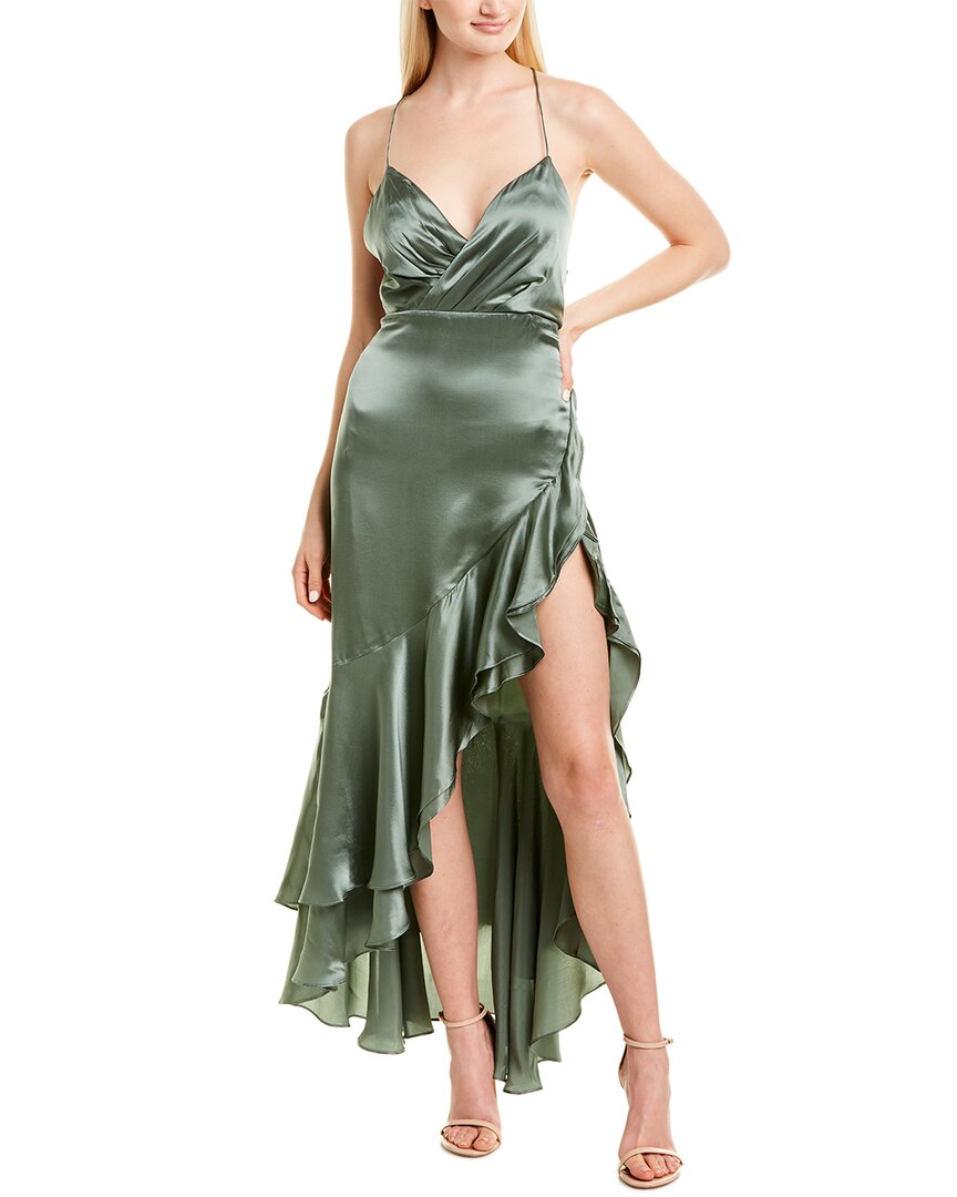 Image of Fame and Partners Silk Maxi Dress