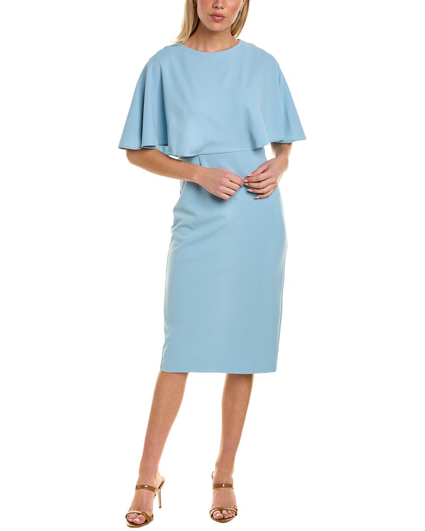 Alexia Admor Riley Flutter Sleeve Sheath Dress In Blue