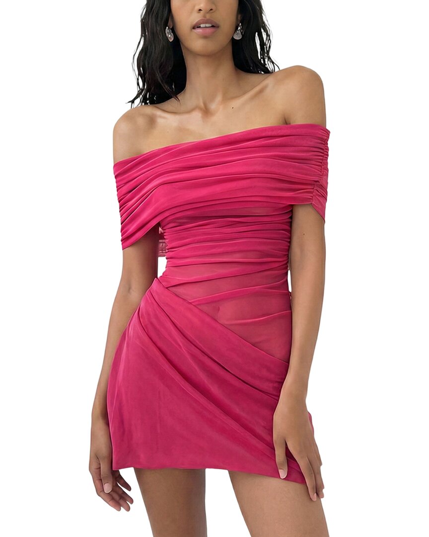 Monique Lagarde Solid Mini Dress In Pink