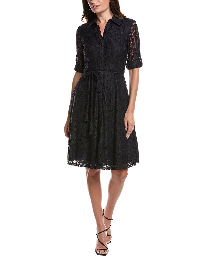Nanette Lepore Nanette  Lace Midi Dress In Black