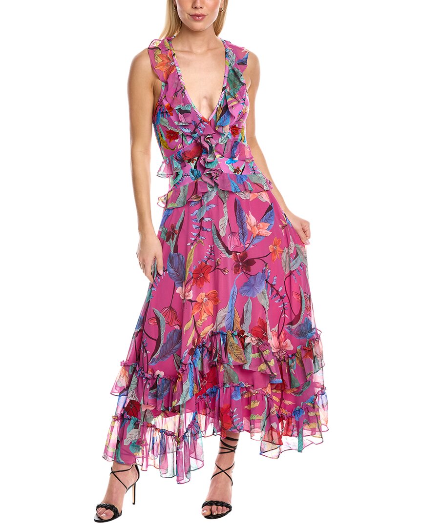 Patbo Zamia Ruffle Maxi Dress In Pink | ModeSens