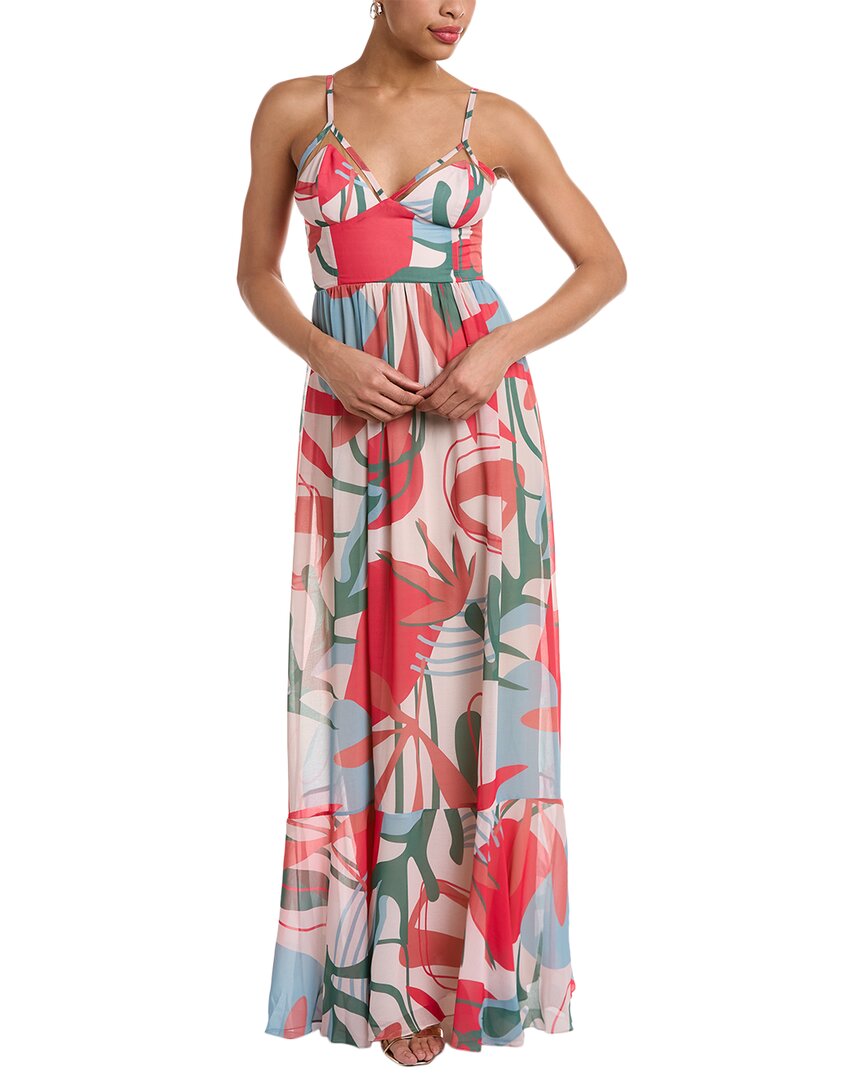 Shop Patbo Bustier Maxi Dress In Pink