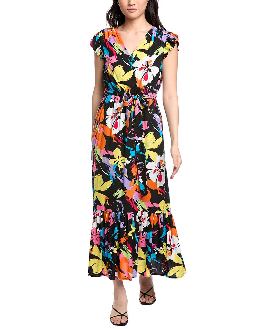 Sam Edelman Bright Flower Maxi Dress In Black
