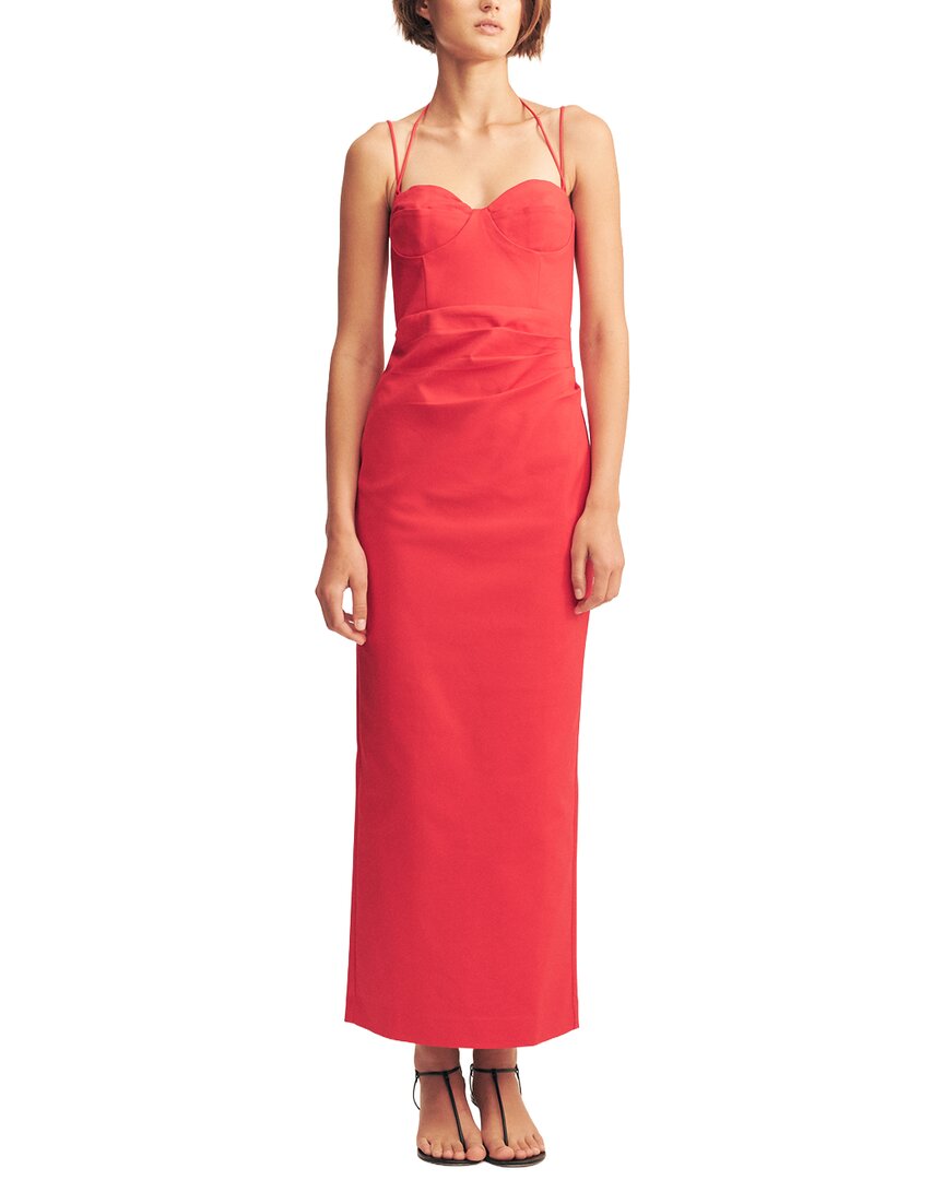 Shona Joy Lani Bustier Maxi Dress In Chilli-chilli