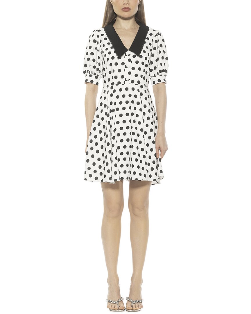 Alexia Admor Carys Puff Sleeve Fit & Flare Dress In White