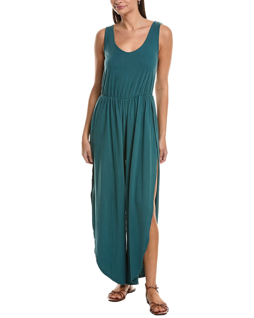 Project Social T Do It Again Scoop Neck Jumpsuit In Blue