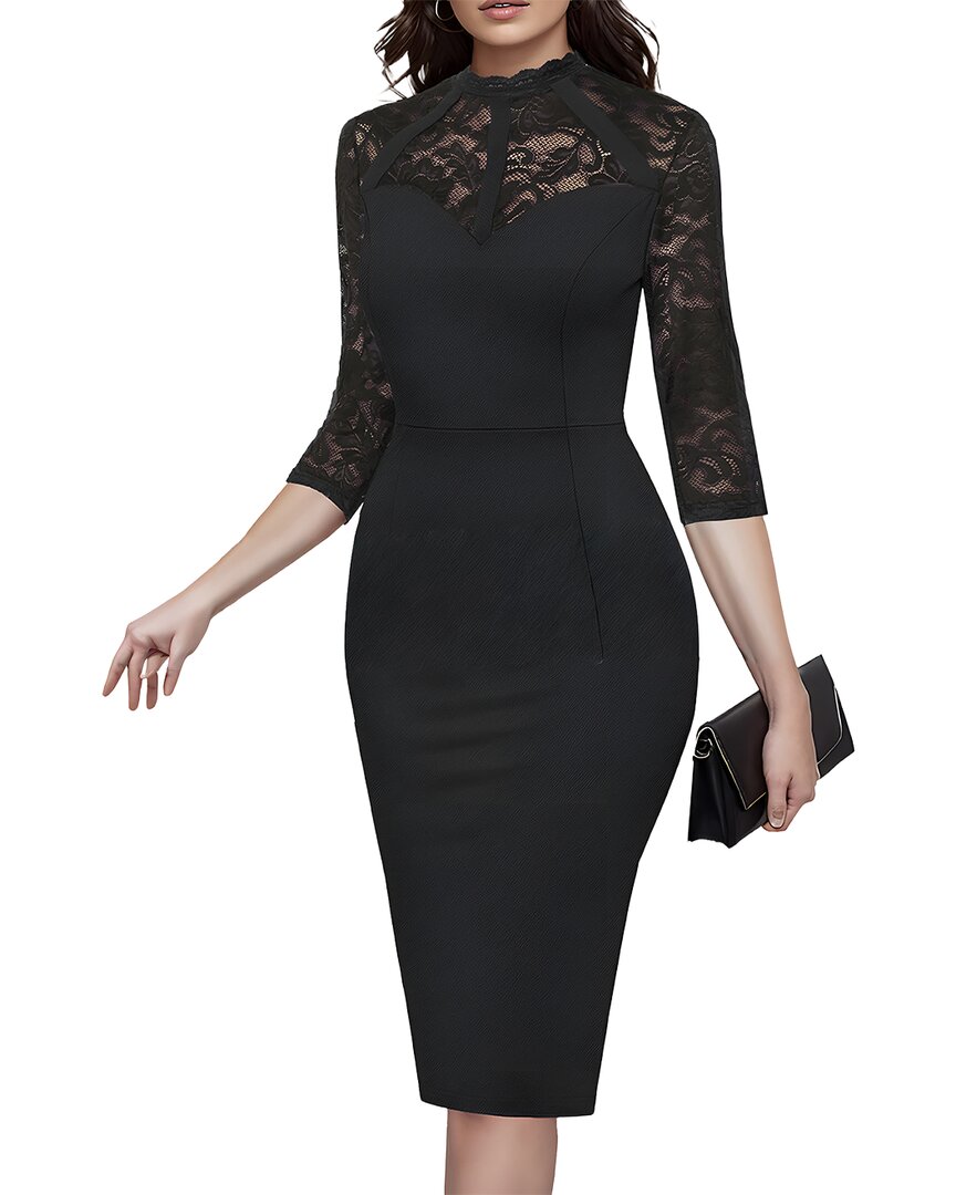 Vincent Sheath Dress In Black