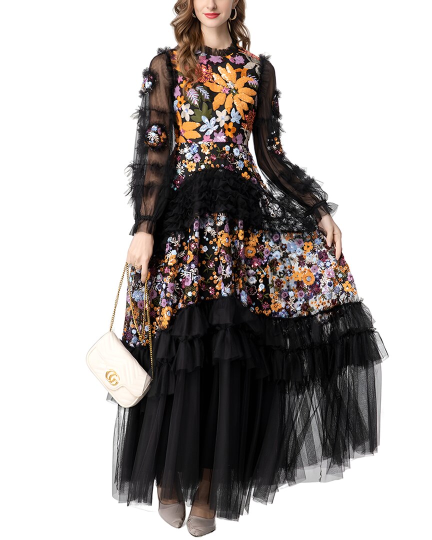 Lionello Salvi Maxi Dress In Black