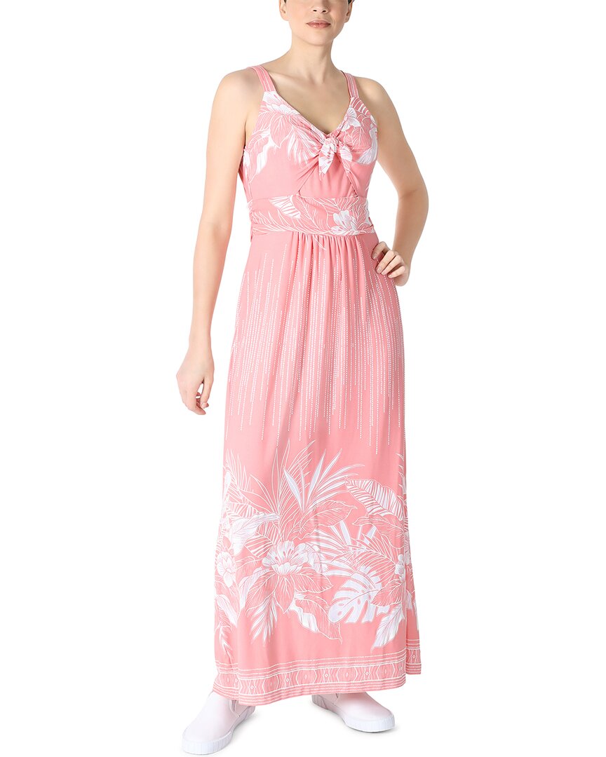 Image of Sandra Darren Tie-Front Maxi Dress