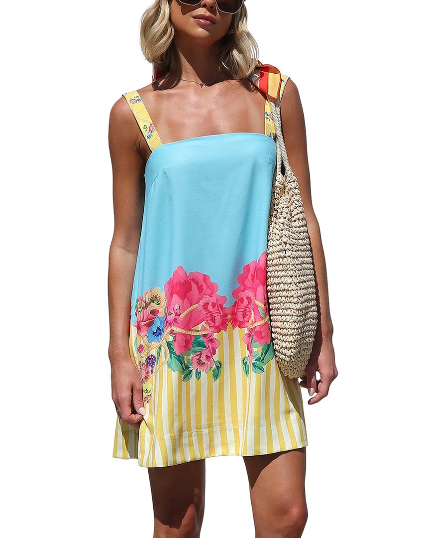 Oloey Mini Dress In Sky Blue