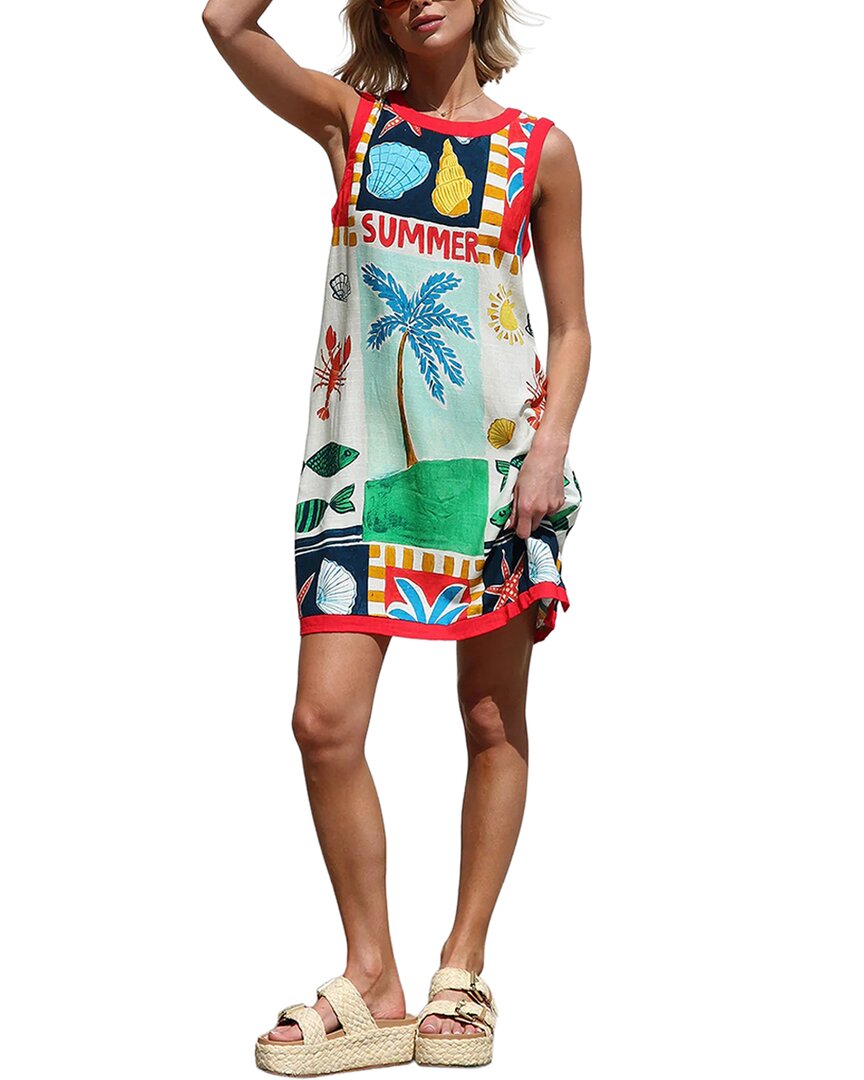 Oloey Mini Dress In Multicolor