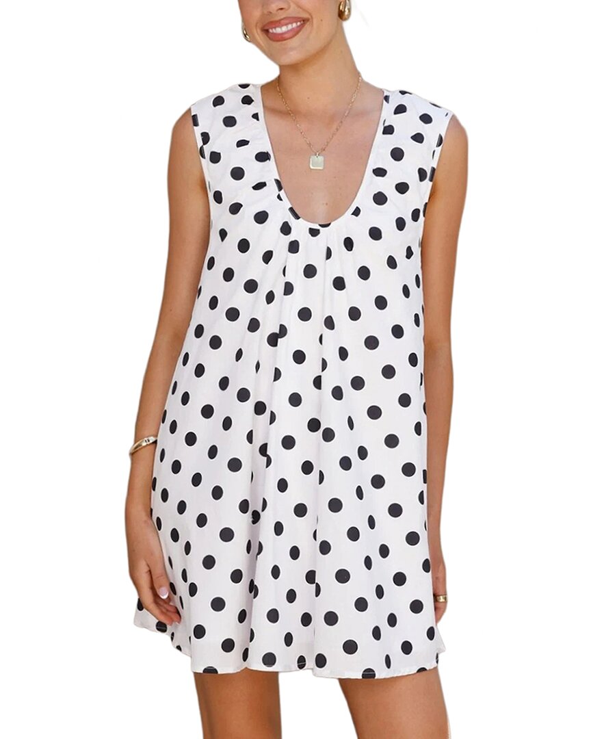 Oloey Mini Dress In White