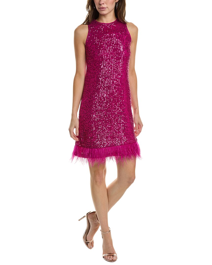 Shop Taylor Sequin Dress In Pink