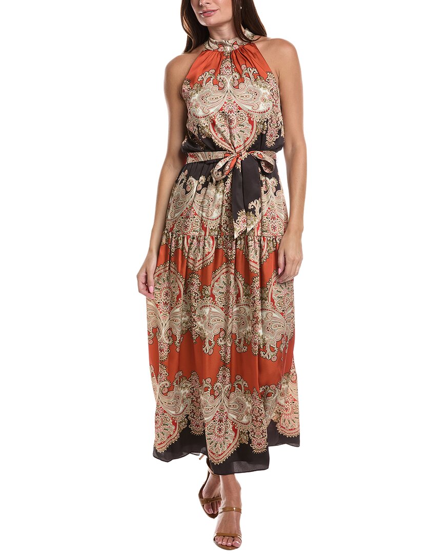 Julia Jordan Midi Dress In Orange