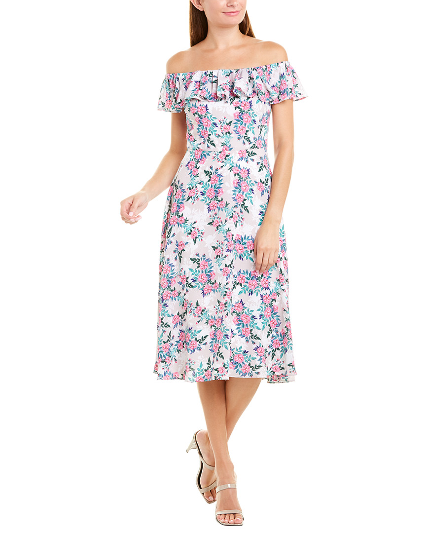 Image of Betsey Johnson Floral Midi Dress
